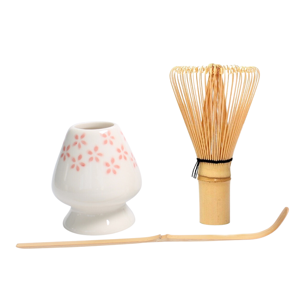 Bamboo matcha whisk set